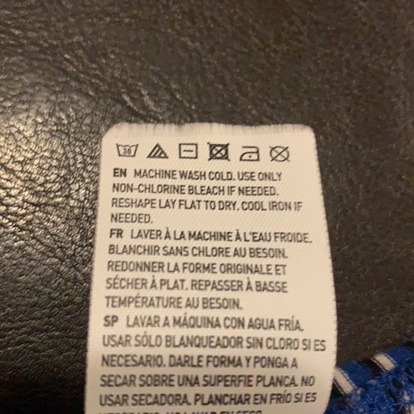 Striped black, white and blue Soft & Sexy T - Picture 4 of 4